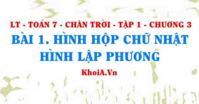 Khái niệm hình hộp chữ nhật, hình lập phương cách nhận biết? Toán 7 bài 1 Chương 3 Chân trời Tập 1